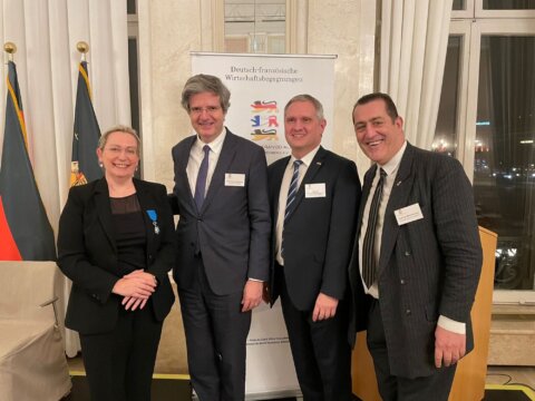 ©Acteurs du franco-allemand, De g. à d. : Céline Eheim, François Delattre, Jörg Luftet Gaël de Maisonneuve