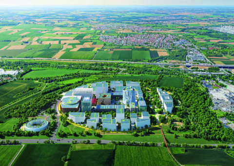 ©IPAI Campus, Le futur parc d’innovation pour l’intelligence artificielle de Heilbronn s’étendra sur 30 hectares. Il pourra accueillir jusqu’à 5000 personnes travaillant sur des projets d’intelligence artificielle à l’horizon 2027.